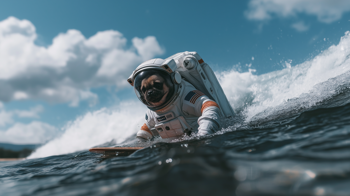 Gone surfing